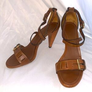 Tod’s Tan Heeled Sandals